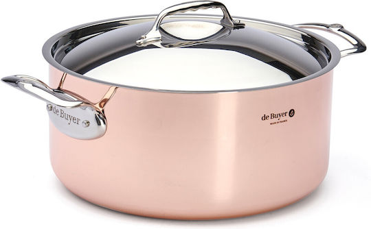 De Buyer Inocuivre Βαθιά Ανοξείδωτη Κατσαρόλα 8lt / 28cm