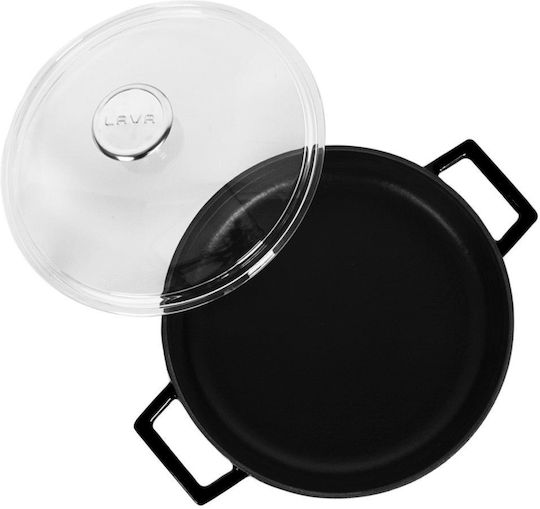 Lava Shallow Cast Iron Pot 3.5L / 28cm