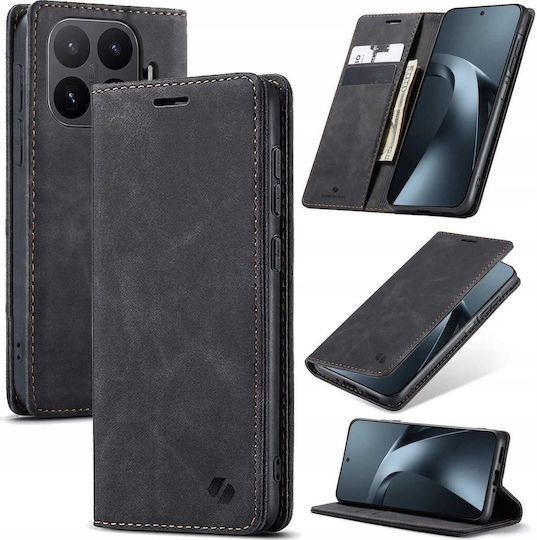Spacecase Leather and Silicone Wallet Black (Xiaomi 17T Pro)