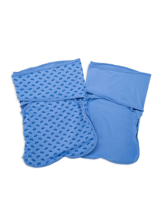Blisssnug Swaddle Blanket Cotton Blue