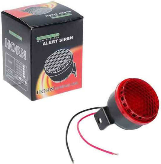 Reverse Buzzer Trucks Heavy Vehicles Warning Red Light 12-24v Back Up Alarm