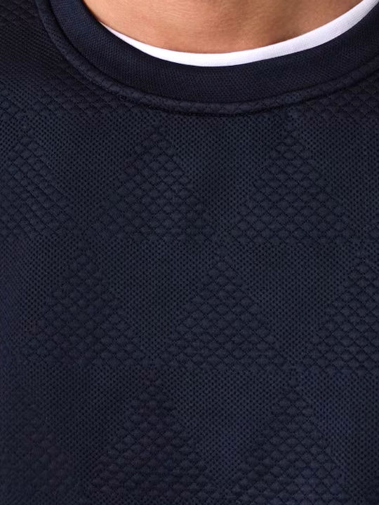 Triangle Long Sleeve Blue Sweater M6YQ27K4248 FBHR