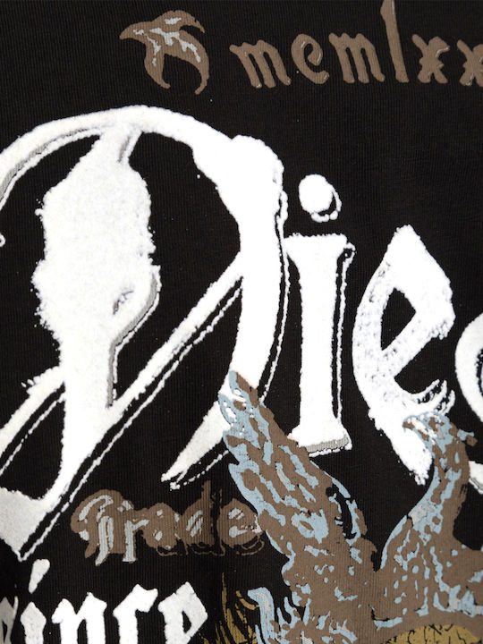 T-shirt Brown Black Teal