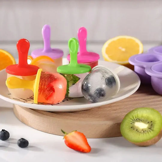 Pandaboo Pandaboo Backformen und Tabletts Eiscreme / Eislutscher aus Silikon 7 Steckdosen