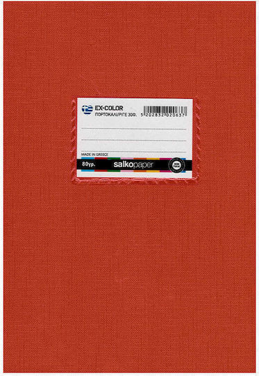 Salko Paper Notebook White B5 30 Paper Sheets Plastic Blue