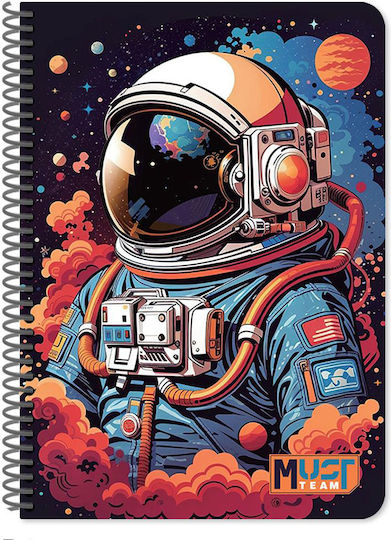 Must Team Spiral Notebook Ruled B5 30 Paper Sheets 2 Subjects Various Designs