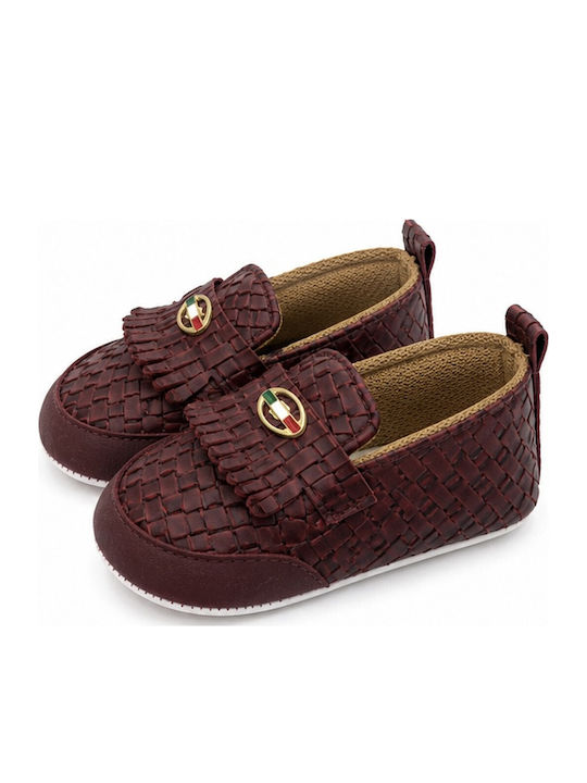 Panino Baby Soft-Sole Burgundy Moccasins