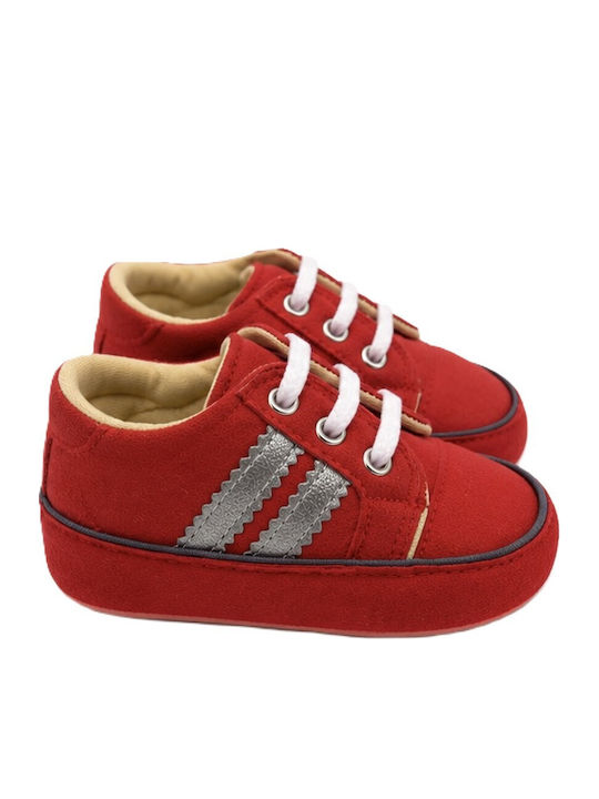 Panino Βρεφικά Sneakers Αγκαλιάς Κόκκινα