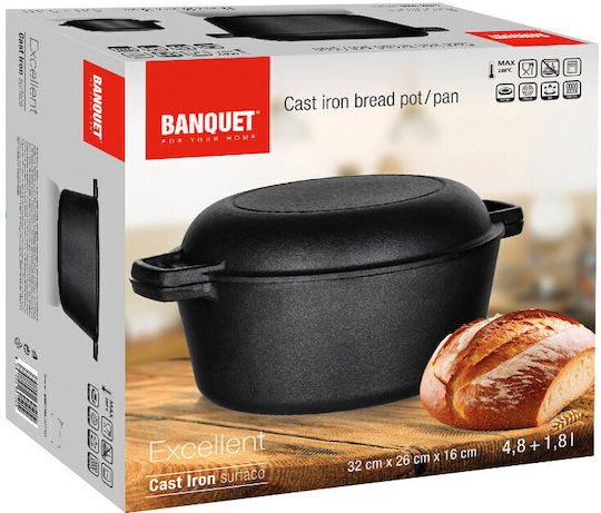 Banquet Runde Gusseisen-Gästerä 4,8 lt