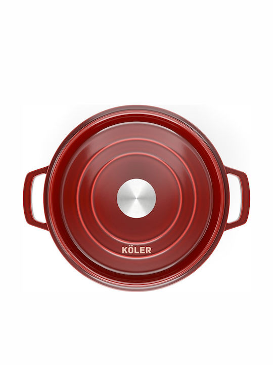 Koler Кръгла Чугунена Гастра 26cm 5lt