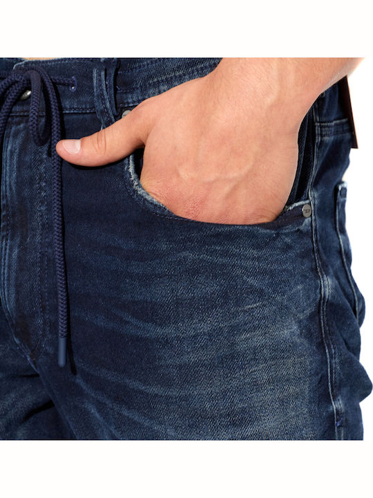 Men's Stretch Blue Jeans Pants