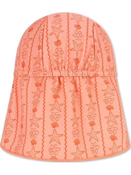 Swim Essentials Детска Текстилна Слънцезащитна Оранжева Шапка
