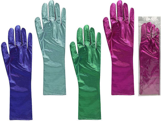 Long Carnival Gloves Red