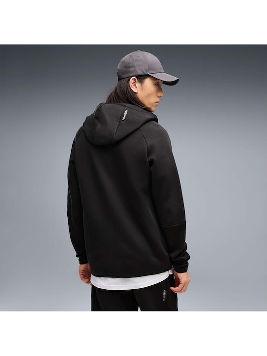 PUMA Black Hooded Cardigan