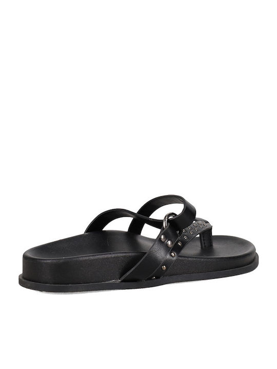 Damen Flache Sandalen Schwarz