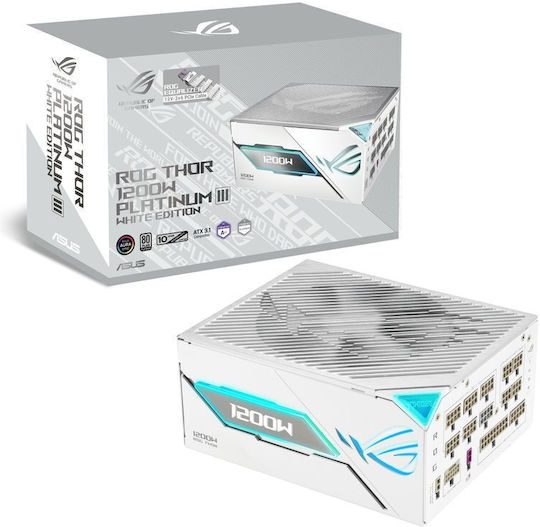 Asus ROG Thor 1200P3 1200W White Power Supply Full Modular 80 Plus Platinum