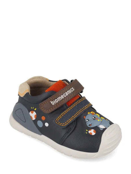Kids Sneakers Anatomic with Hoop & Loop Closure Blue