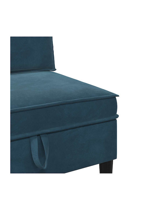 Sessel aus Samt Blau 70x70x82cm