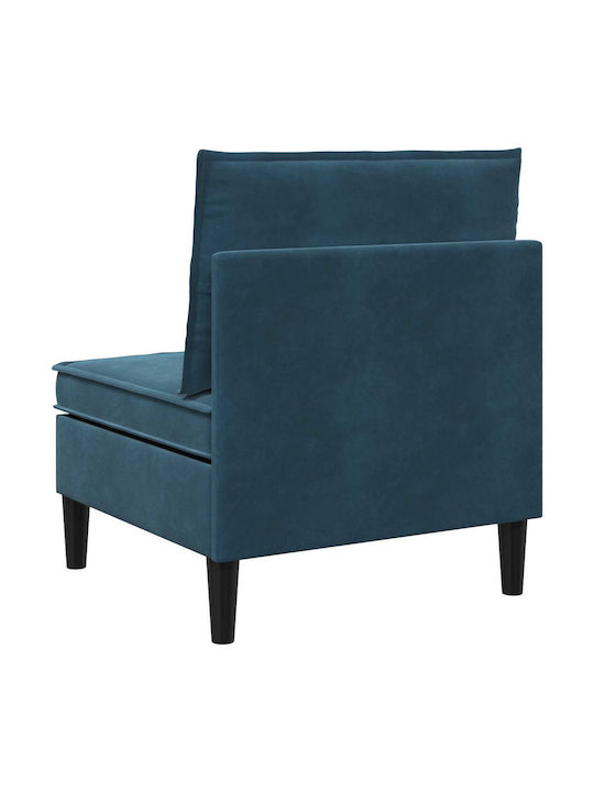 Sessel aus Samt Blau 70x70x82cm