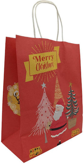 Happy Papier Weihnachtsgeschenkverpackung Tasche für Geschenk Rote 27x11x22cm
