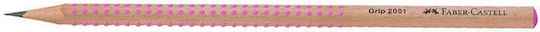 Faber-castell Молив Awf Grip 2001 Natural Hb Естествено Дърво Розов
