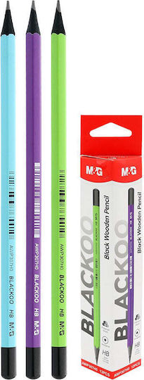 M&G Pencil Blackoo HB 3 Colors 1 Piece
