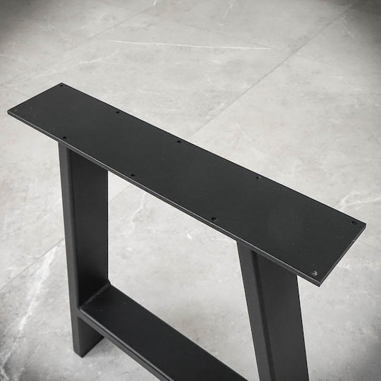 Seart Picior de mobilier din lemn 40x45cm Negru