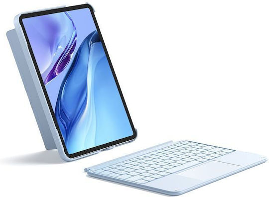 Inateck Acetouch Removable Protective Case Keyboard Touchpad iPad Air 4/5 10 9" Blue
