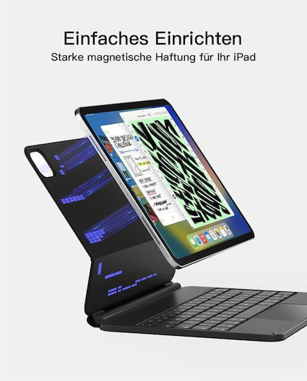 Inateck Magnetische Tablet Hülle Tastatur Ipad Air Pro 11" Qwertz Schwarz Kb09119