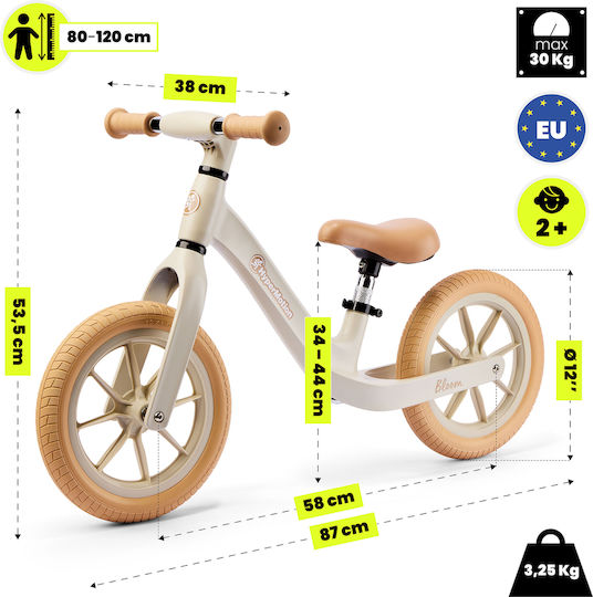 HyperMotion Kinder Balancefahrrad Beige
