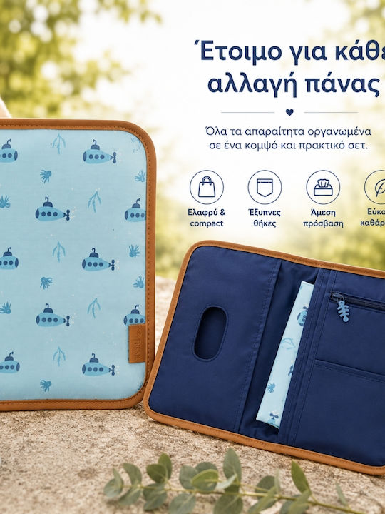 Fresk Pad Portabil De Schimbare Albastru