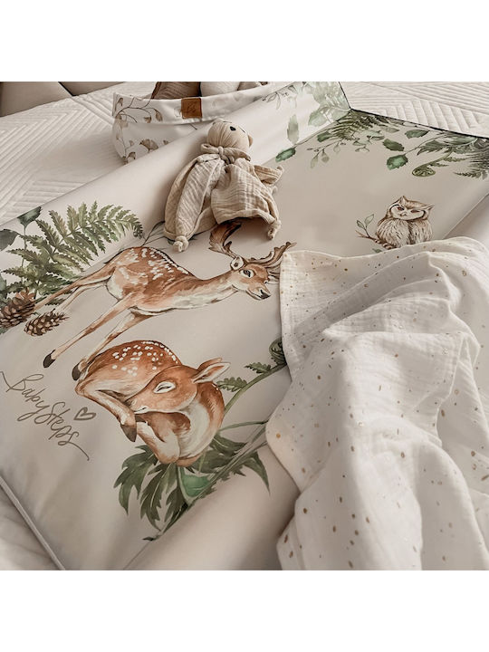 Soft Changing Pad din plastic Goose Family pentru pat 80x50cm
