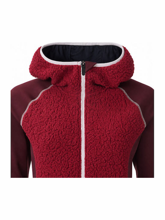 Полар Дамска жилетка с цип Port Royale Burgundy