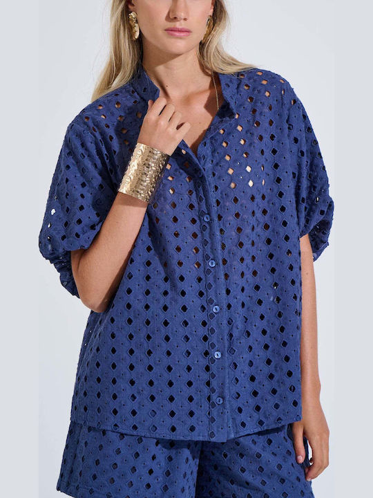 Long Sleeve Women's Shirt Blue