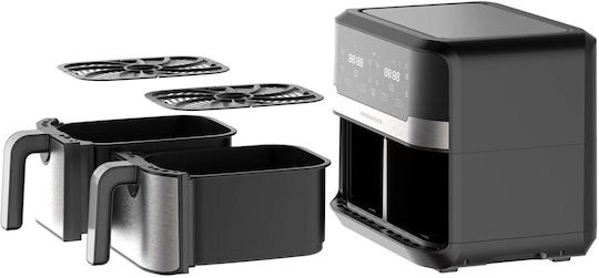 Heinrich's 236-0039 Air Fryer with Double Detachable Basket 9lt Black