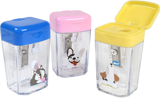 M&G Pencil Sharpener Puppy Party 3 Colors 1 Piece