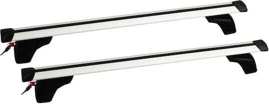 G3 Aluminum Car Roof Bars 127cm for Suzuki Wagon R+ 5D Set with Roof Rack Legs