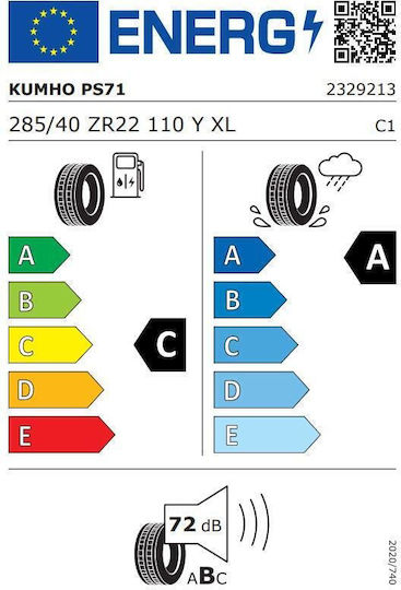 Kumho Ps71 Xl 285/40r22 110y