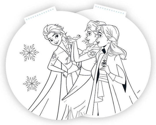 Блок За Рисуване Кръгъл Ф36 См 40 Листа Frozen Самозалепващи Стикери