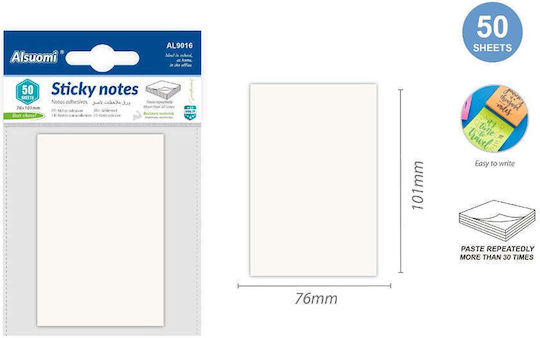 Sticky Notes Transparent 76x101 mm 50 Stück