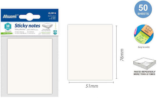 Sticky Notes Transparente 76x51 Mm 50 Stück
