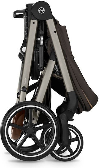 Cybex Balios S LUX Регулируема Бебешка Количка Подходяща За Новородено Chocolate Brown 11.7kg