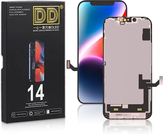 DD Audio OLED Screen with Touch Mechanism for iPhone 14 Black