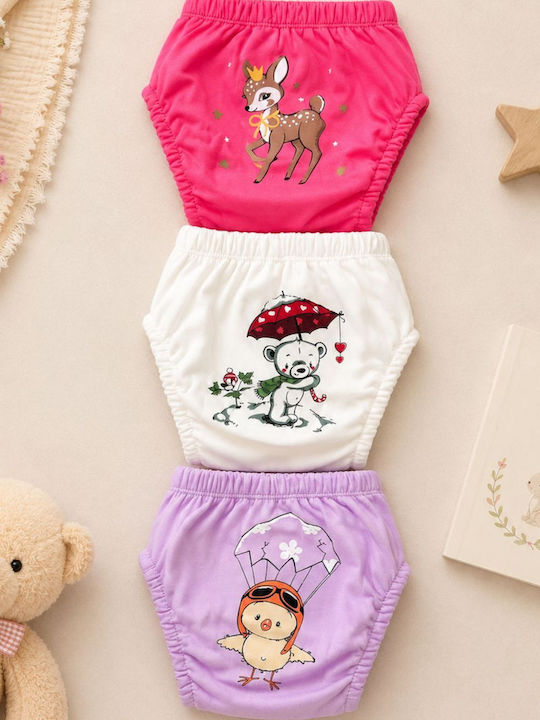 Poopes Set Kids Underwear Potty Training Pants 3 Pieces Multicolour