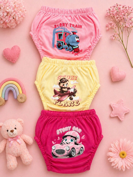 Poopes Set Kids Underwear Potty Training Pants 3 Pieces Multicolour