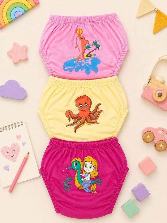 Poopes Set Kids Underwear Potty Training Pants 3 Pieces Multicolour