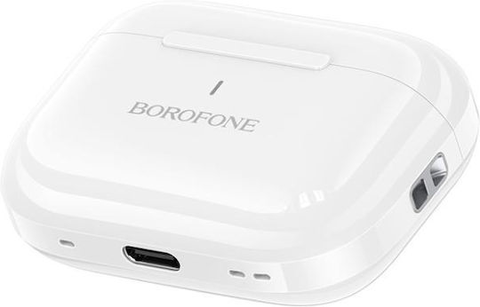 Borofone BW95 Cancion Open Ear Bluetooth Handsfree Ακουστικά με Θήκη Φόρτισης Λευκά