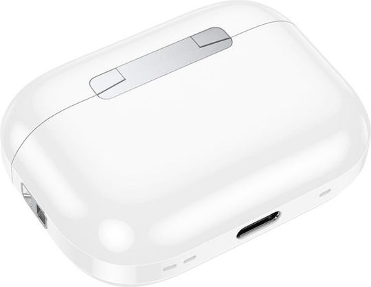 Borofone BW95 Cancion Open Ear Bluetooth Handsfree Ακουστικά με Θήκη Φόρτισης Λευκά