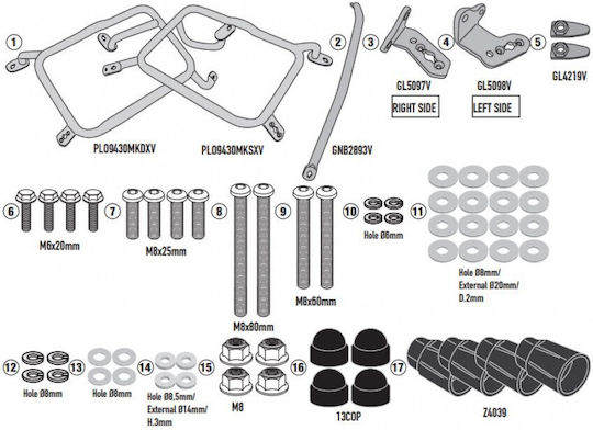 Kappa Moto Side Mounts for KTM 890 Adventure 22-26