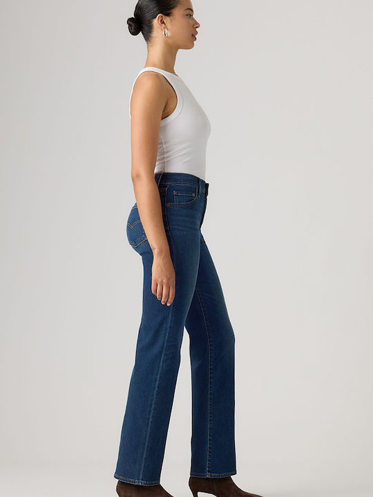 High Rise Women's Jean Pants Straight Line